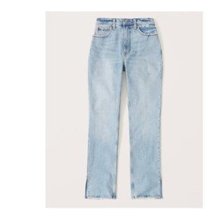 Abercrombie 90s ultra high rise curve love straight jeans